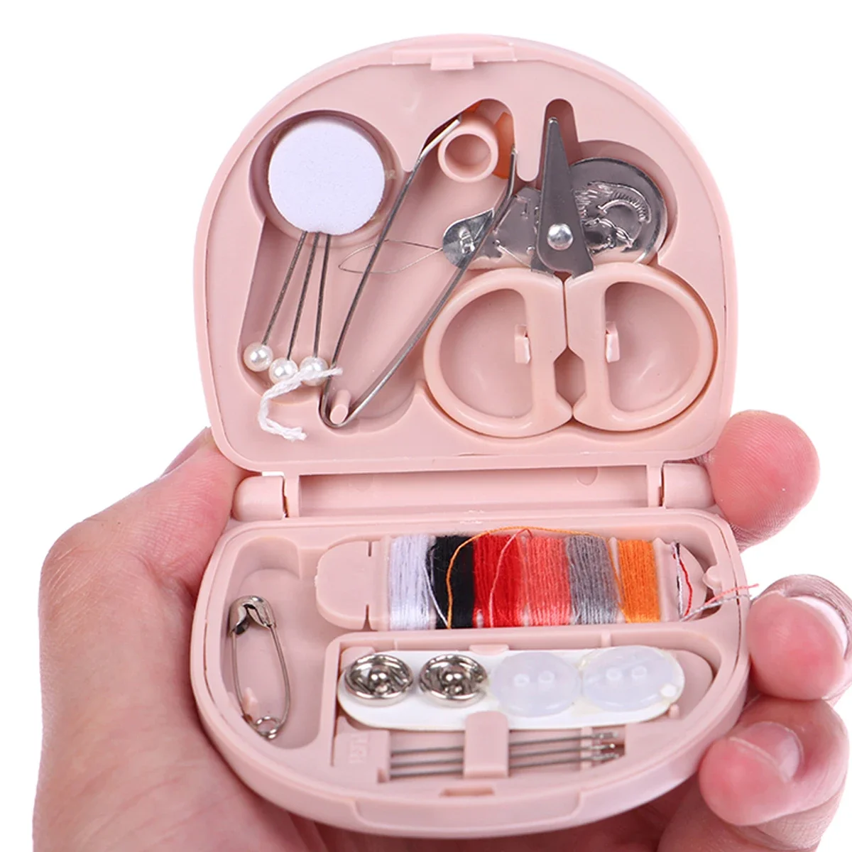 Mini Tragbare Nähsets DIY Multifunktionales Nähkasten-Set für Handquiltarbeiten, Nähen, Stickerei, Faden und Nähzubehör – Detail 4
