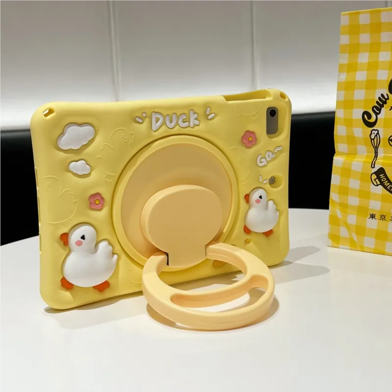 3D Cartoon Cute Kids Case For Samsung Tad T290 T295 T297 8.0in T510 T515 10.1in T500 T505 10.4in Silicone Tablet Protective Case