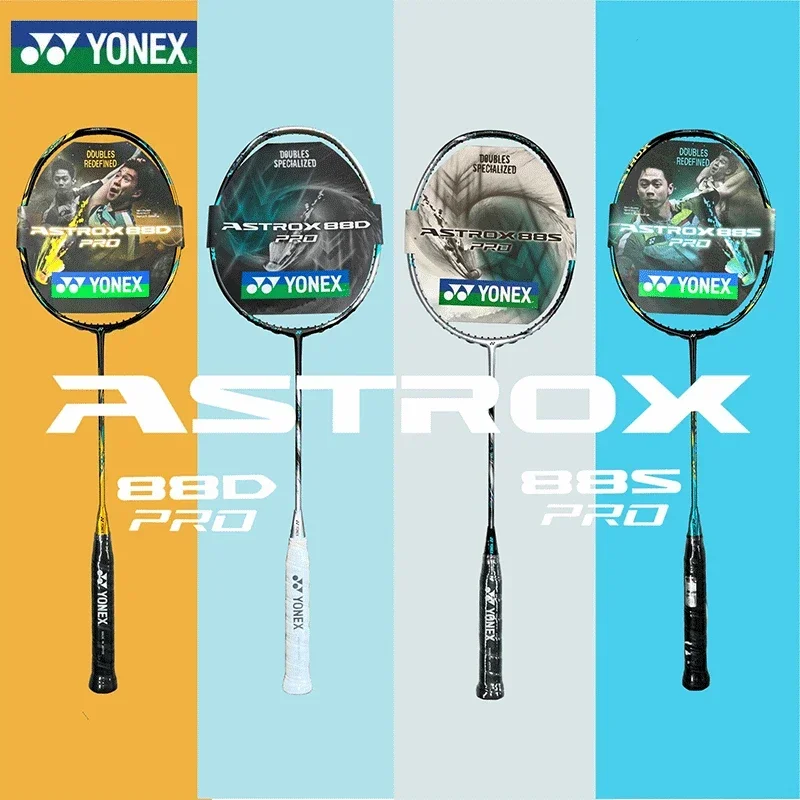 

Yonex 2024 New Badminton Racket AX88S/D Pro ASTROX Series Professional Racket Badminton Set Customizable Pounds With String 4U