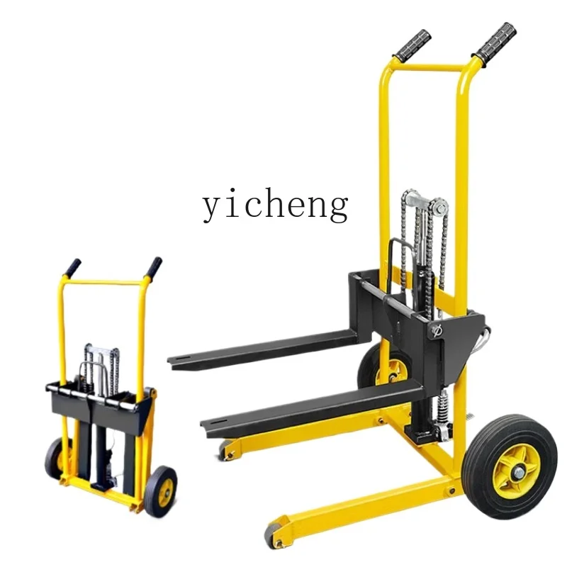 

Tqh Lifting Forklift Small Stacker Manual Hydraulic Forklift Mini Lift Car Truck