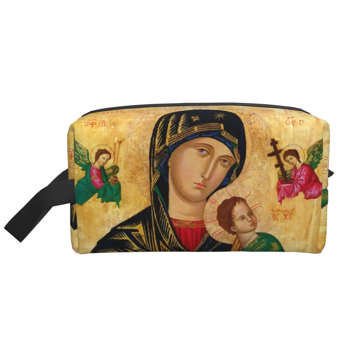 Cool Winter Warm Men Knit Hat Unisex Adult Our Lady Of Perpetual Help Skullies Beanies Roman Catholic Virgin Mary Bonnet Hats