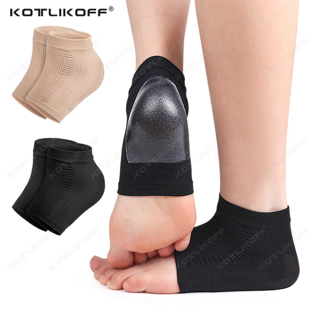 Plantar Fasciitis Silicone Heel Socks Gel Moisturizing Socks Anti Cracking Heel Spurs Cracked Feet Pain Relief Feet Care Pads