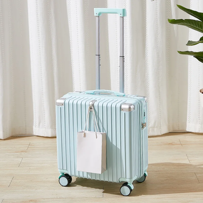 Dames Kleine Reistassen Lichtgewicht 18/20 Inch Wachtwoord Trolley Koffer Vrouwelijke Stille Universele Wiel Reiskoffer Handig