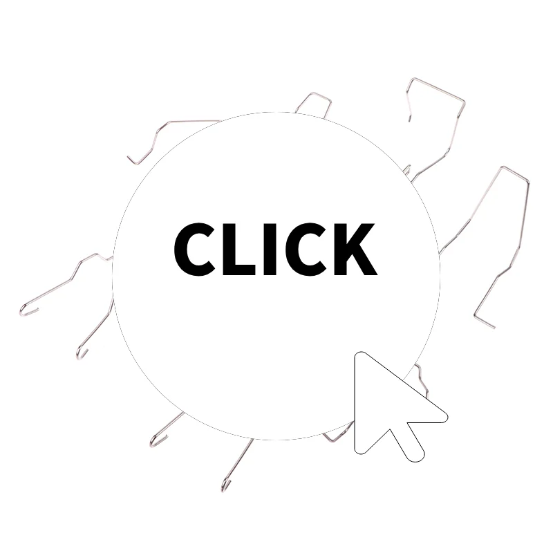 9Pcs Metal Headlight Bulb Spring Clips Fits For H1 H3 H4 H7 Car Headlamp Light Bulb Retainer Spring Clips Buckles Tools