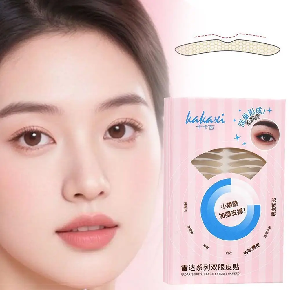 Mesh Unsichtbare Doppel Augenlid Aufkleber Wasserdicht Transparent Natürliche Selbst-klebe Augenlid Band Augen Make-Up-Tool