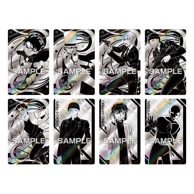 Original Ensky Detective Conan Laser card Black and White version Haibara Ai Amuro Toru Collection cards kids toy Gift