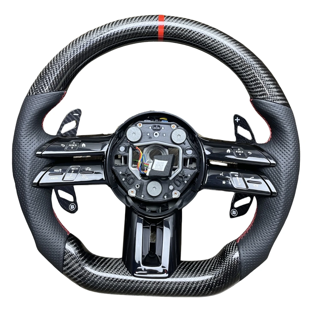 Racing Custom Steering Wheel Custom  for C Class a Class E Class Carbon Fiber Steering Wheel Assembly Upgrade