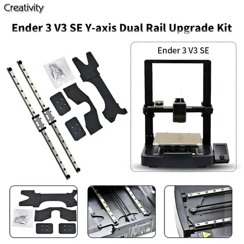 Imagen 2 del producto Ender 3 V3 KE SE Actualización del eje Y MGN9H guía de riel lineal de 300mm eje X compatible con ender 3 v3 se accesorios de actualización de impresora 3D