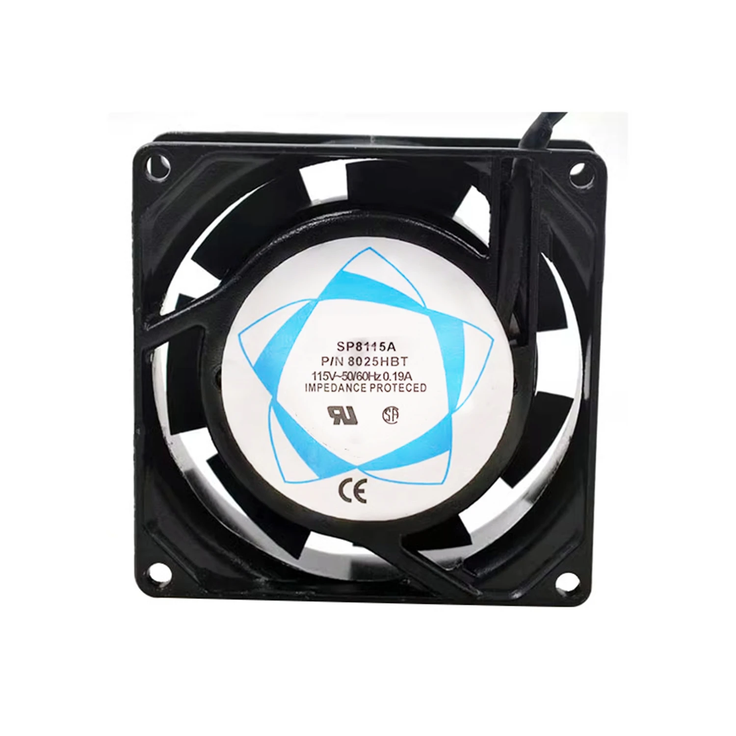 

8025HBT AC 115 В 0,19 А 8025 80*80*25 мм 8 см 2-проводной осевой охлаждающий вентилятор