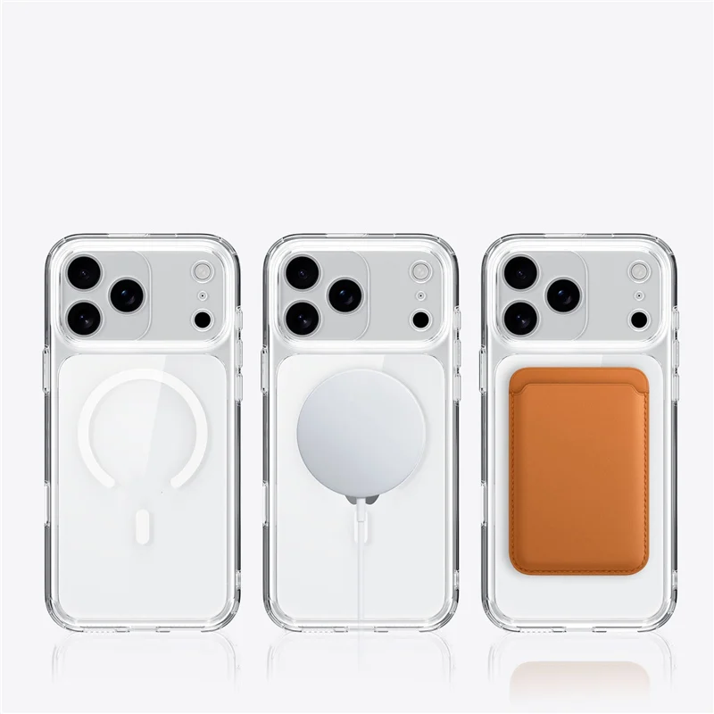 Picture 7: Touch Camera Button Original Clear for Magsafe Case For iPhone 17 Air 17Pro 17Pro Max Wireless Charge Shockproof Hard Cover