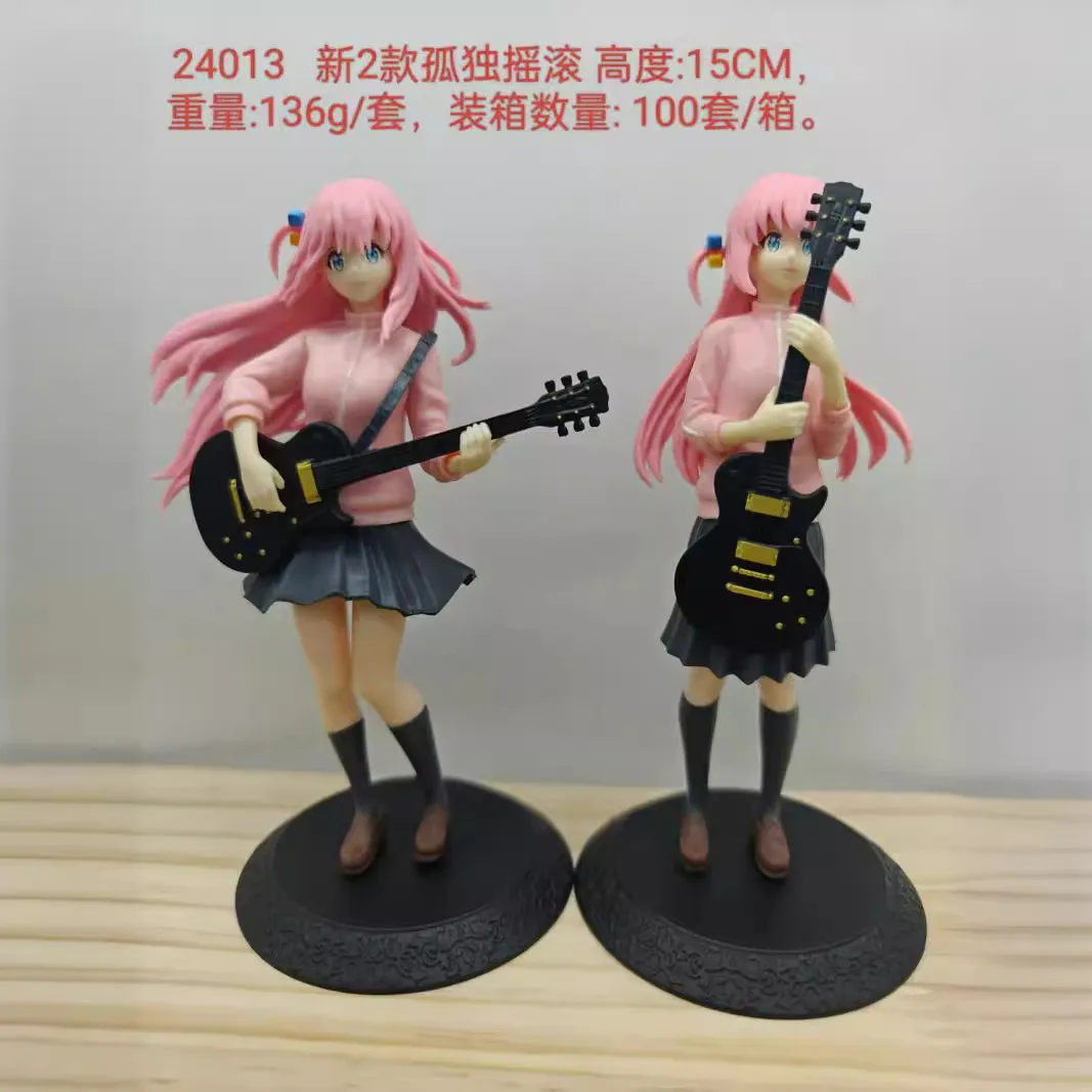 15CM Anime Bocchi the Rock! Gotou Hitori Figure Guitar Performance Scene Model Toy Gift Collection Ornament Action Figure PVC