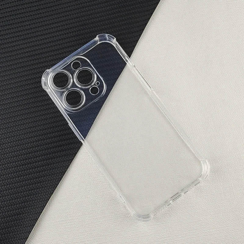 

Прозрачный мягкий силиконовый чехол из ТПУ для iPhone 16 Pro Max Plus, ультрапрозрачный защитный чехол для задней камеры, подушки безопасности, чехол-бампер