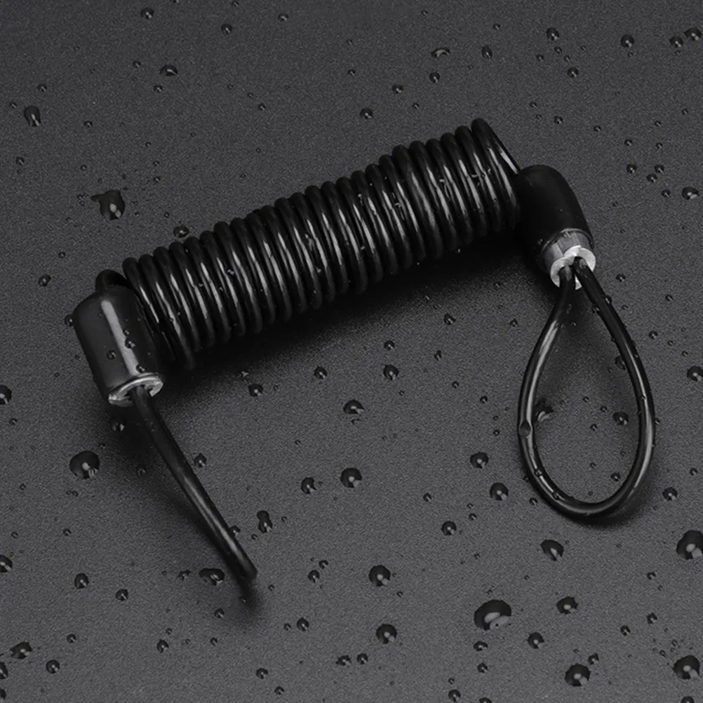 

4 шт. прочных противоугонных пружинных тросов для мотоциклов, защитный провод-напоминание, трос для блокировки тормоза велосипеда