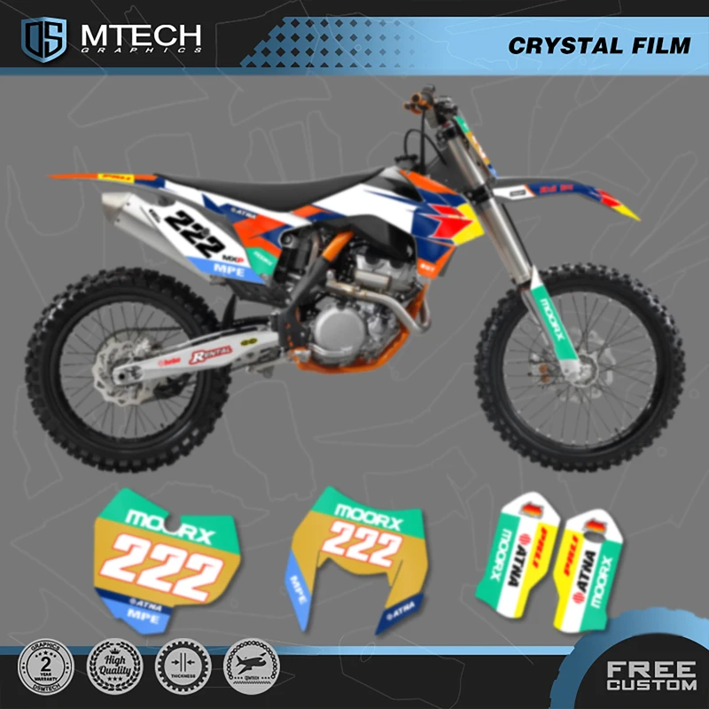 DSMTECH Motorcycle Sticker Custom Team Graphics Decals Kit For KTM SX SXF XC XCF 2013 2014 2015 EXC EXCF XCW 2014 2015 2016 006