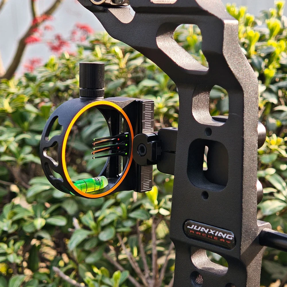 Fotografia 6: Mira de Arco Composto CNC de 5 Pinos com Fibra Óptica de 0,019 polegadas, Ajustável para Destros, para Tiro com Arco, Caça e Alvo Competitivo