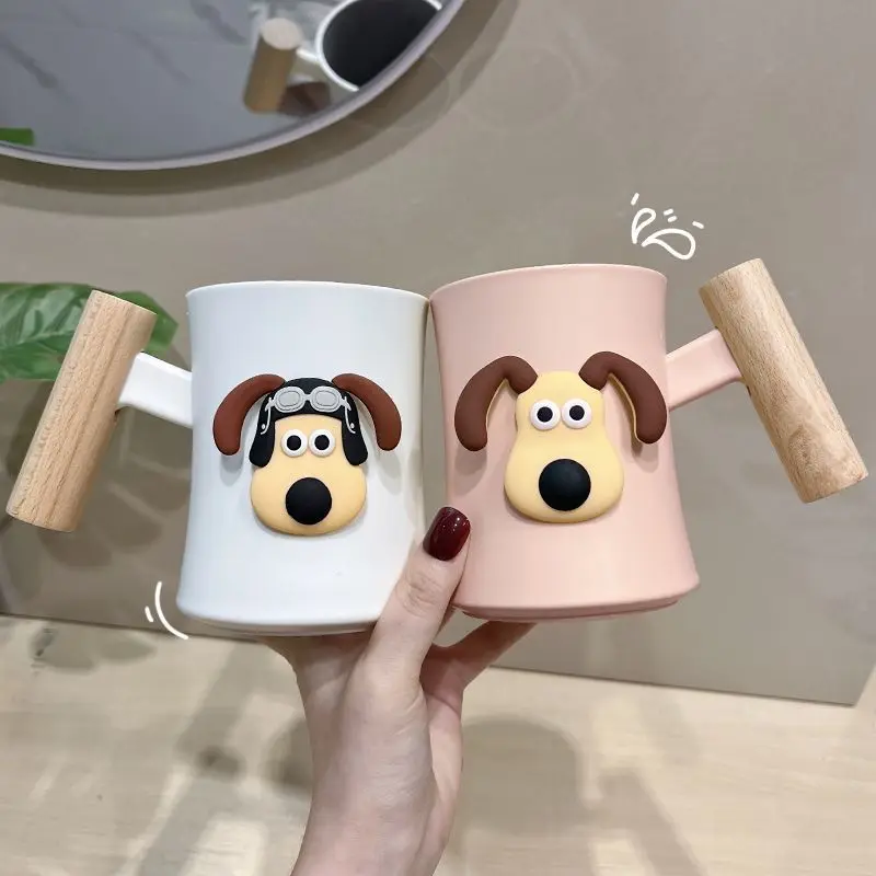 Wallace&Gromit  animation peripheral creative cartoon cute home bathroom student dormitory good-looking couple wash cup gift