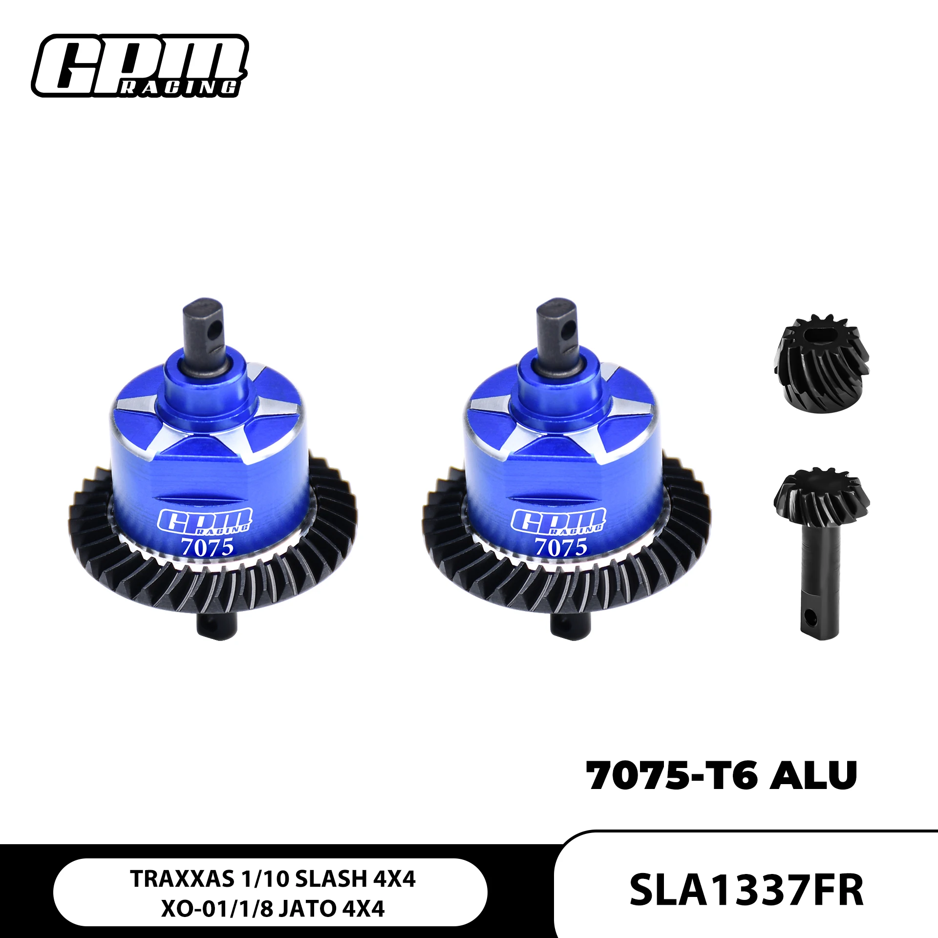 GPM Carbon Steel + 7075 Alloy F&R Complete Diffs TRAXXAS Slash 4X4 XO-01 Jato 4S 90386-4
