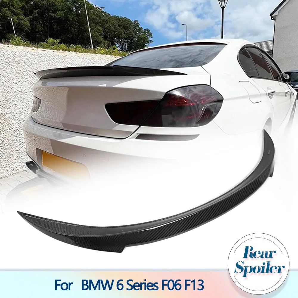

Carbon Fiber Car Rear Trunk Spoiler Wings for BMW 6 Series F06 F13 Gran Coupe 4-Door 2013-2016 Rear Spoiler Boot Lid Wing Lip
