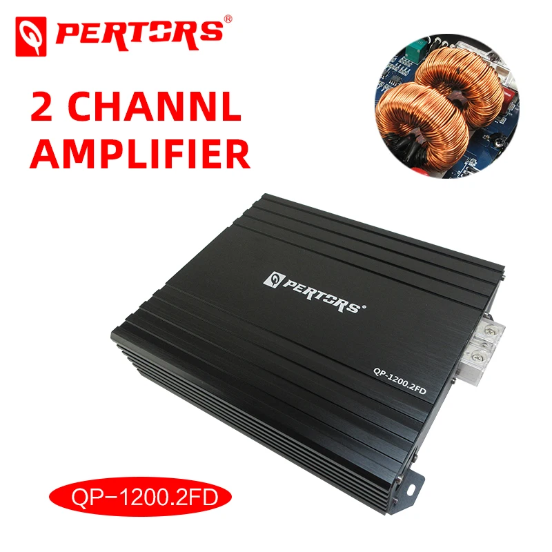 Car Audio  Amplifier  ,2channel  Amplifier    QPERTORS QP-1200.2FD  Two Channel Amplifer