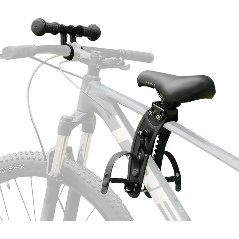 

Front Mount Child Bike Seat & Handlebar for Mountain Bikes - Parent-Child Cycling Gear (Foldable/Non-Foldable Pedals)