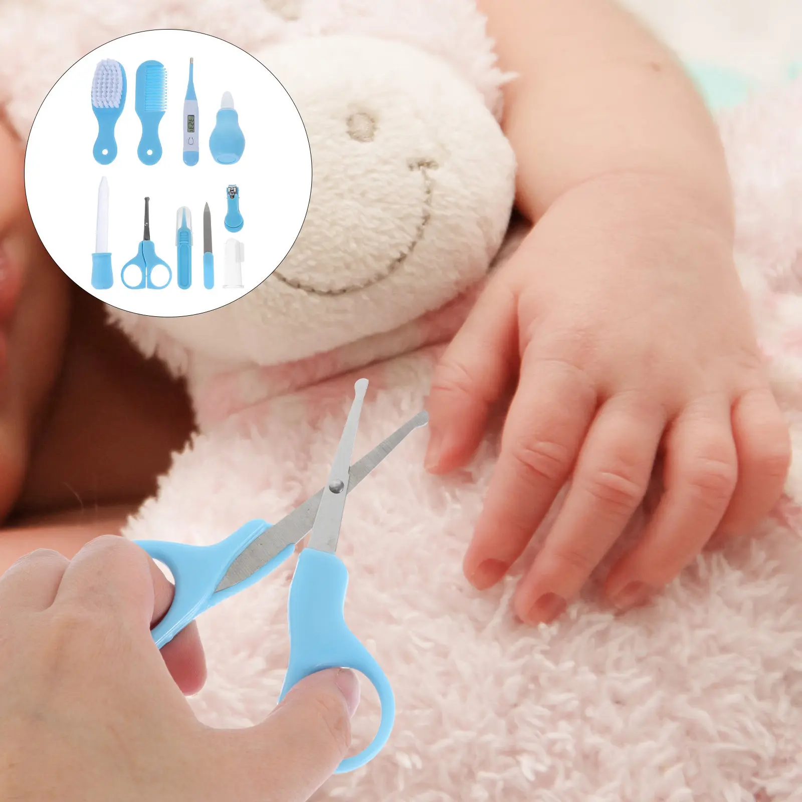 

1Set Baby Nail Trimmer Set Premium Infant Grooming Kit Safe Ergonomic Design for Newborns Toddlers Daily Care Portable Travel