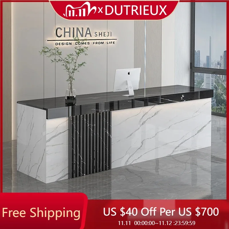 

Design Beauty Reception Desk Counter Modern Decorations Luxury Salon Restaurant Cashier Desk Display Escritorio Trendy Furniture