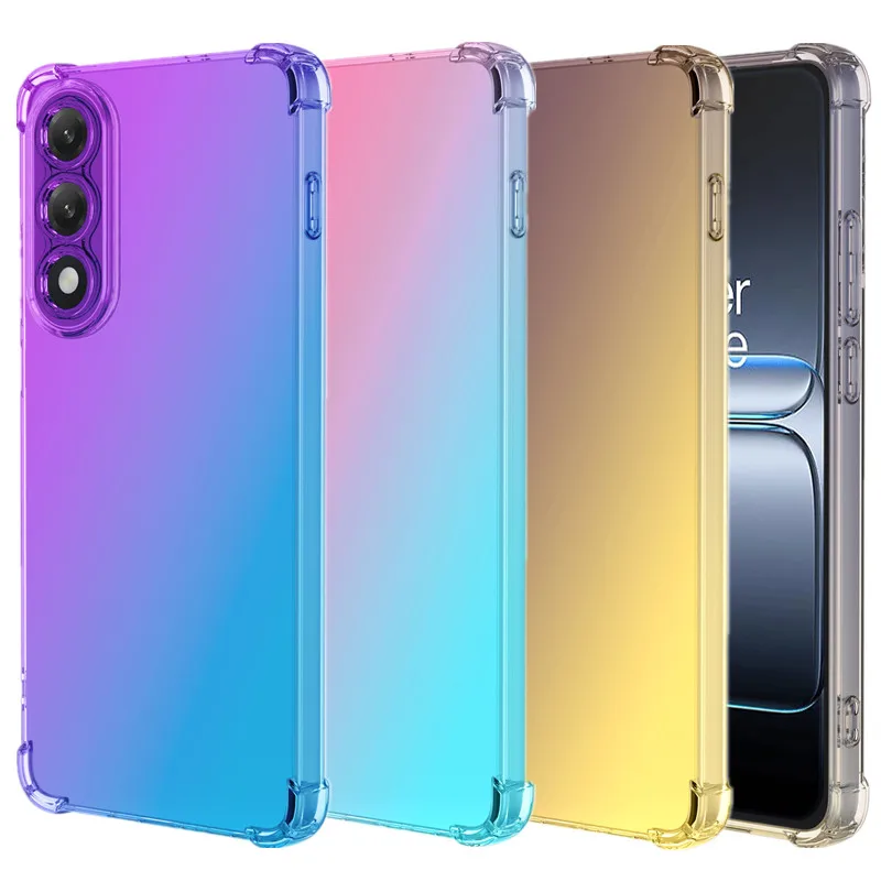 Coque en TPU dégradé antichoc à quatre coins pour OnePlus Nord 5 CE 5 CE5 5G, cadre de protection Fundas Coque Capa