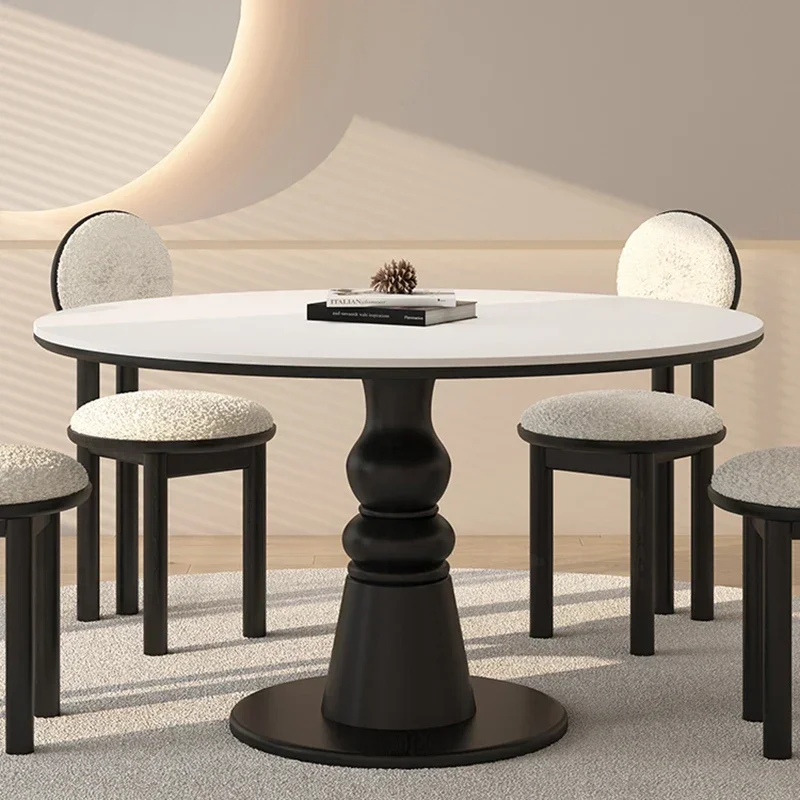 

Ресторанный обеденный стол в уникальном итальянском стиле, круглый кухонный стол для ресторана, мебель для бистро, уникальная мебель