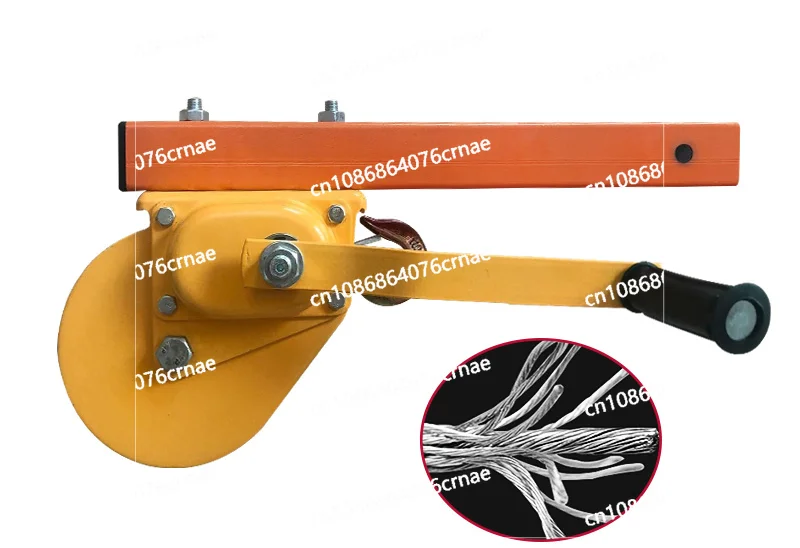 Air Conditioning 10/15/20m Lifting Tool Self-Locking Folding Crane Manual Winch Assembly Tool Installation Stainless Steel