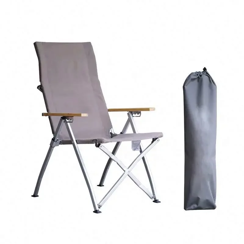 

Easy Relax Foldable Beach Wood High Quality Camping Chair Outdoor Swivel Patio Chairs