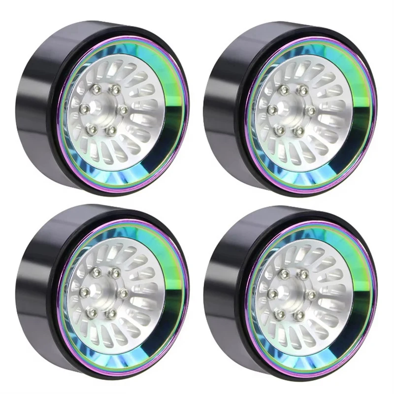 Умный алюминиевый 1,3-дюймовый обод колеса с бусинами для 1/18 Traxxas Trx4m 1/24 Scx24 Fms24 Rc гусеничный автомобильный ступица колеса