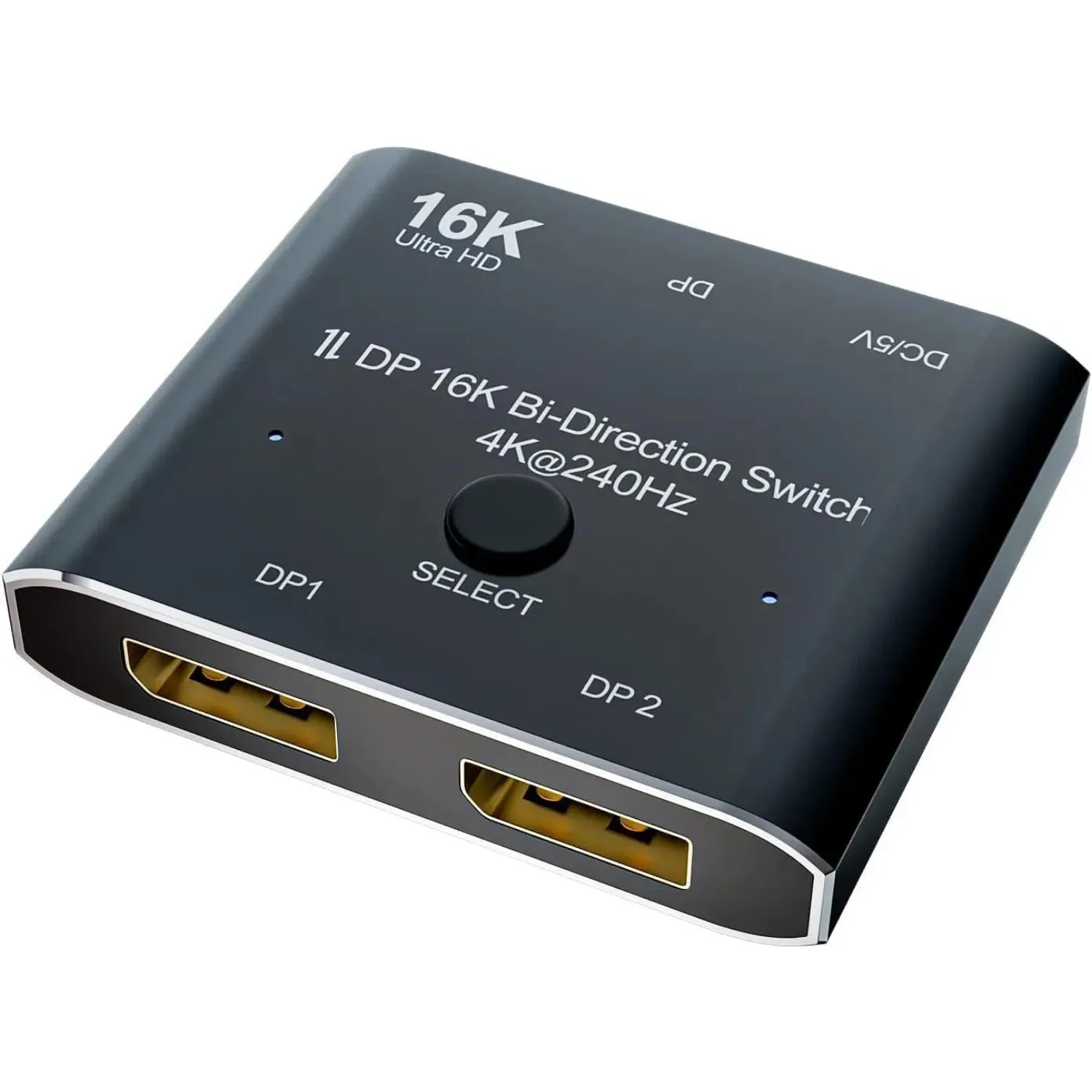 DisplayPort 16K DP Switch Bi-Direction 8K@120Hz 4K@240Hz Splitter Converter for Multiple Source and displays 16K DP Video Conver