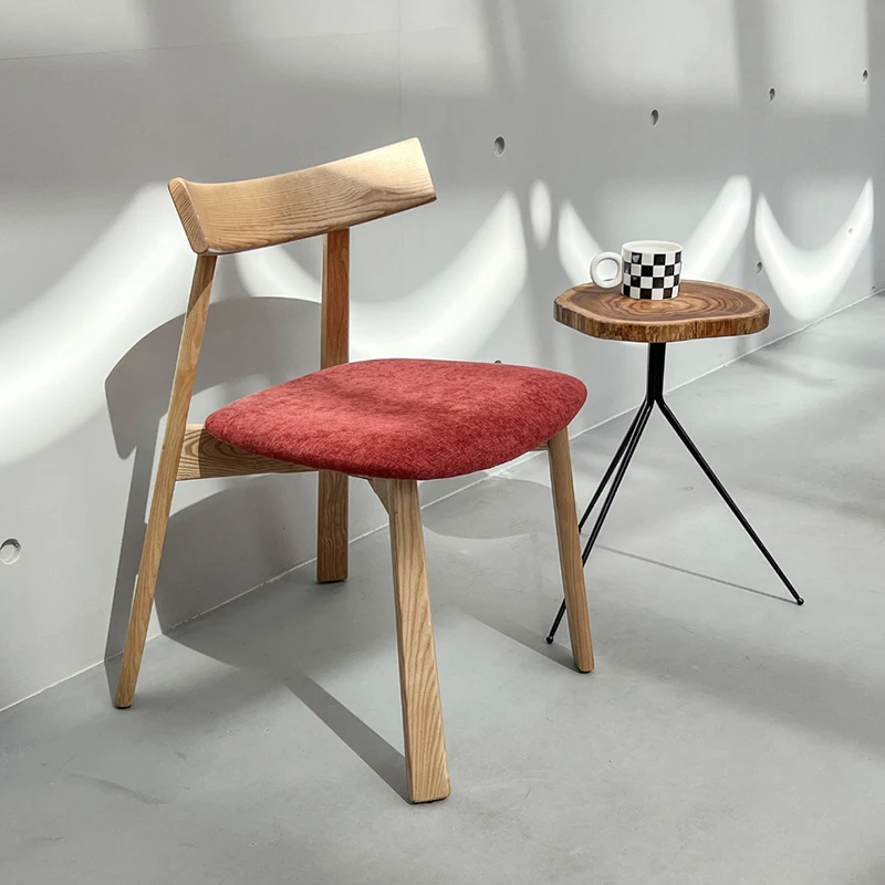 

%t for Furniture Nordic Modern Simple Nordic Restaurant Dining Chair Light Backrest Solid Wood Chair for Home Dinning Tables*