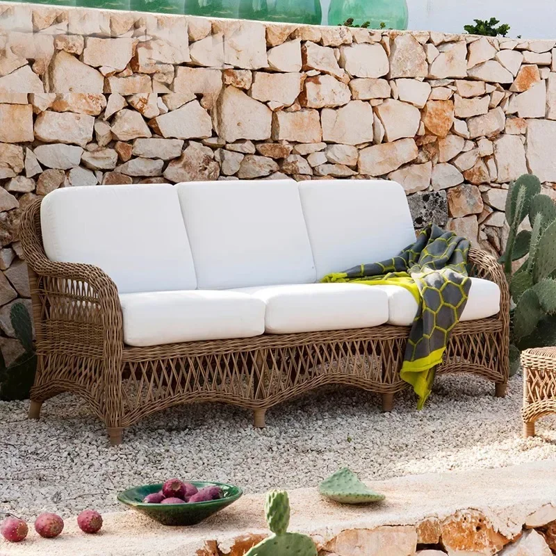 Sofa Bed Single 1-person Living Room Sofas Sets Modern Outdoor Garden Furniture Lounge Set Balcony Patio Loveseat Couch Luxury