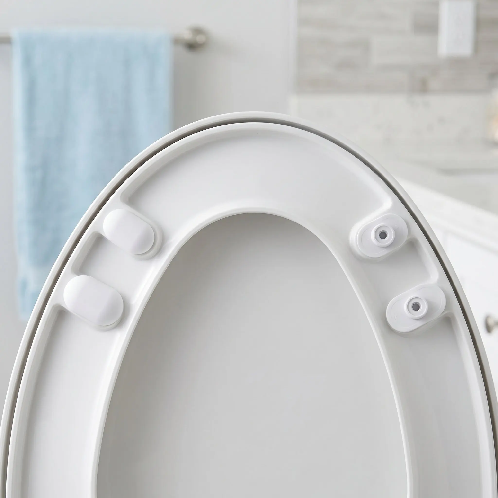 4 Pcs Toilet Lid Buffers Cushion Bumpers Anti-collision Pads ABS Plastic Seat Spacers