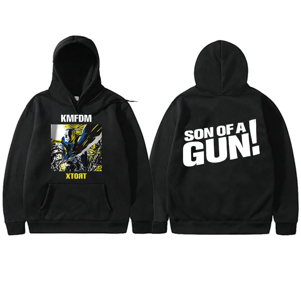 

Rock Band KMFDM XTORT Double Sided Print Hoodie Men Women Fashion Vintage Gothic Sweatshirt Tops Men's Casual Oversized Hoodies