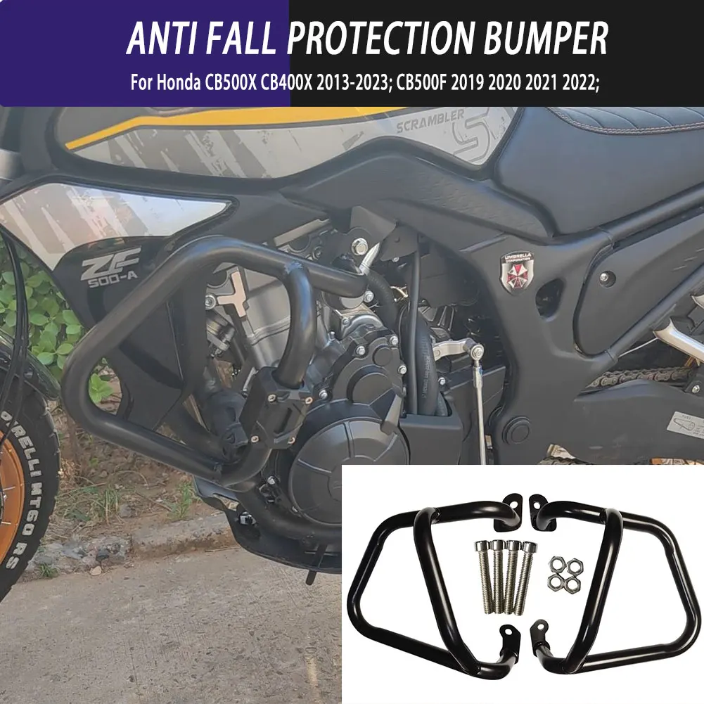 Motorcycle Falling Protection Parts Engine Guard Crash Bar Highway Bumper Protector For Honda CB500X CB400X 2013-2023 CB500F