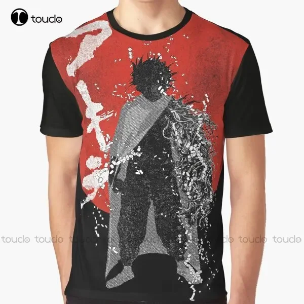 Neo Tokyo Storm Graphic Akira Anime Testsuo Japan T-Shirt Custom Aldult Teen Unisex Digital Printing Tee Shirts Custom Gift