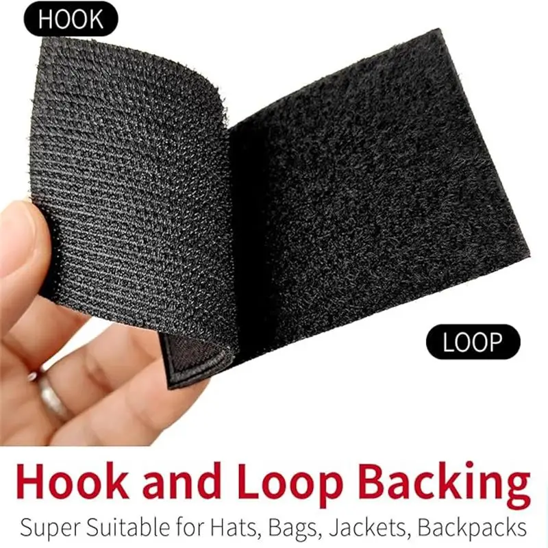 Embroidered patch hook-and-loop patch patch with fine blue thread tactical military patch set suitable for hats, bags