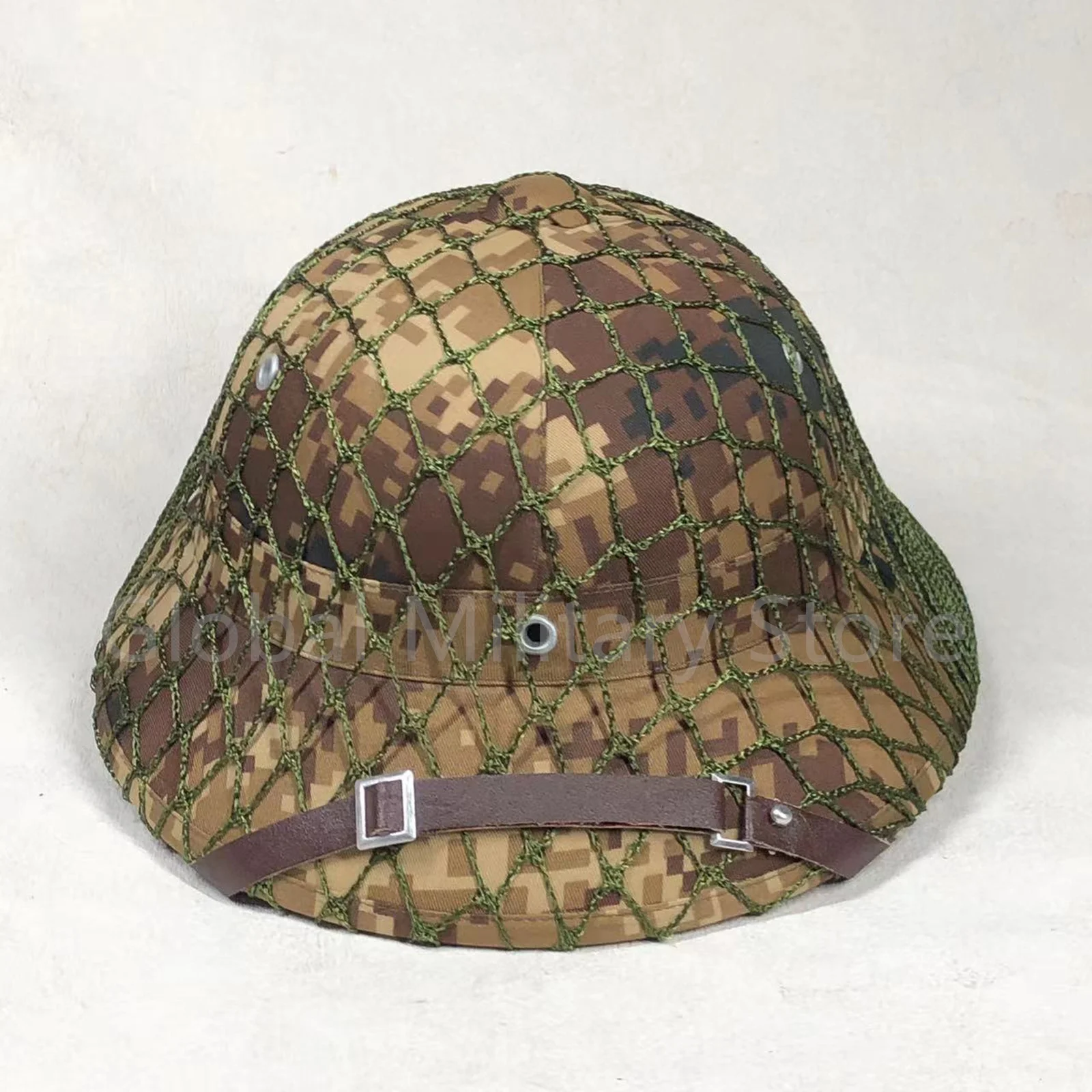 Vietnam Army Combat Helmet Tactical Camouflage Hat Jungle Cap with camouflage Net All Green Bronw  Cool Helmet