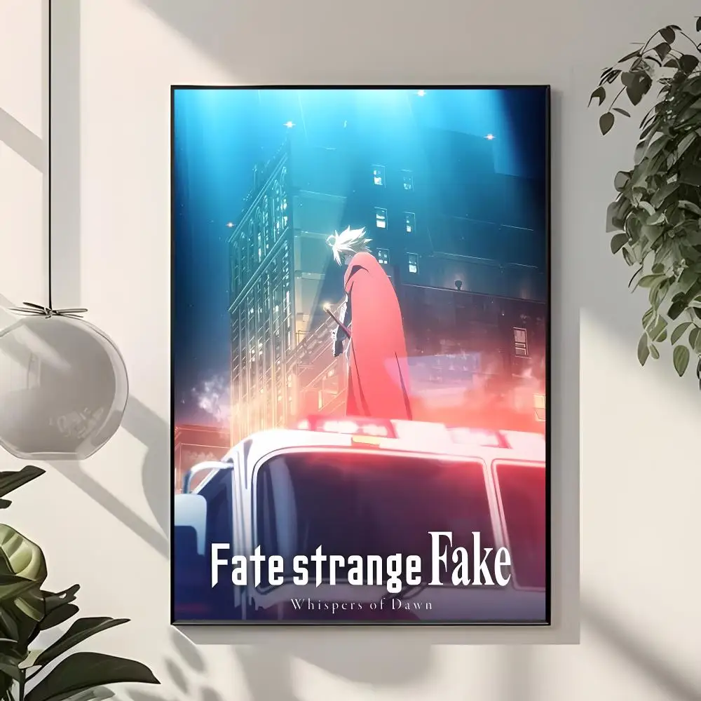 Fantasy Light-Novel F-Fate Strange Fake Poster  Classic Home Interior Design & Modern Wall Decor Art Collection