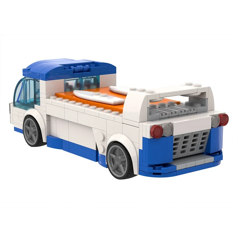 Modèle de jeu populaire MOC, briques de construction, voiture de course phare, technologie modulaire, cadeaux de vacances pour enfants, jouets à assembler, costume