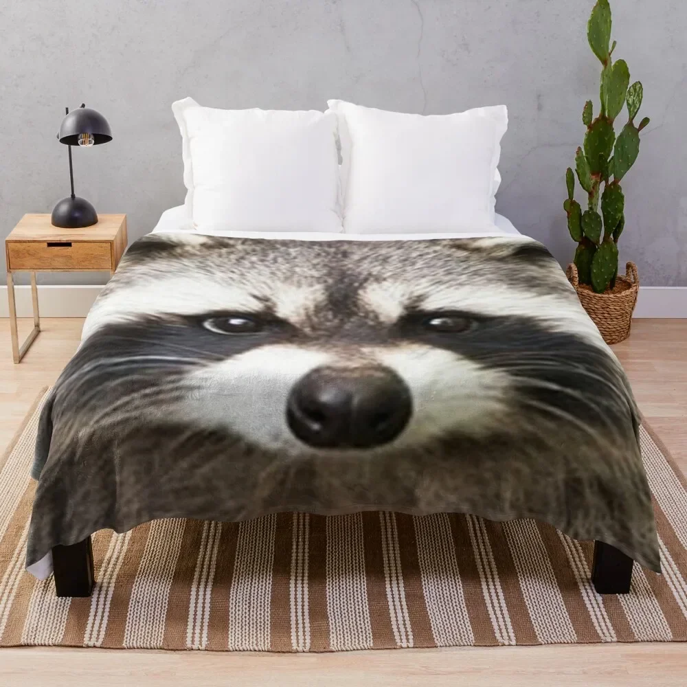 

Raccoon Face Throw Blanket Extra Large Throw Baby blankets and throws For Baby Blankets