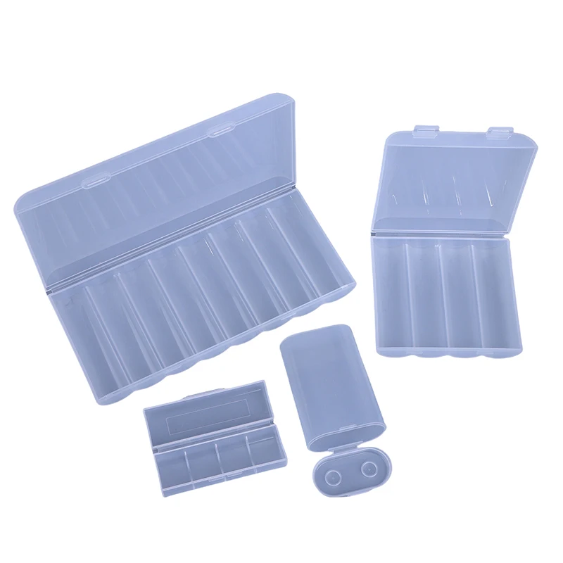 New-1/3PCS 1 Section/2 Section/4 Section/8 Section 21700 Battery Anti Fall Protection Box 21700 Battery PP Plastic Storage Box