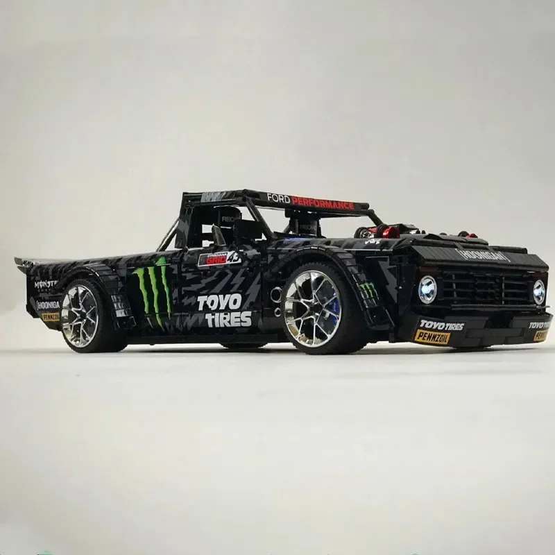 Nuovo telecomando 1:8 funzionante motore V8 Supercar modello F-150 Fit MOC-34316 Building Blocks giocattoli educativi per bambini regalo di compleanno