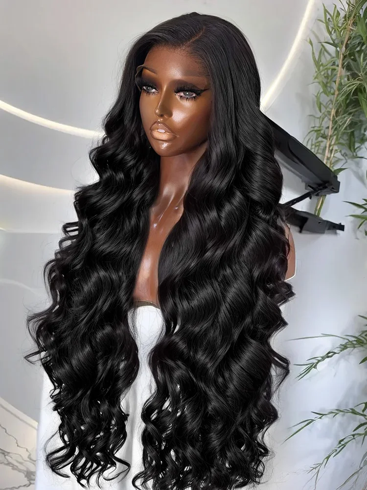 

30 50 Inch 13x4 13x6 HD Body Wave Lace Front Wig Wave Pre Plucked Brazilian 100% Human Hair Wigs For Black Women 250 density