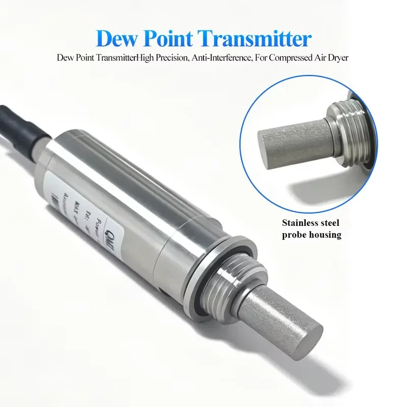 Industrial Dew Point Sensor Auto Calibration Polymer Capacitor 4-20mA RS485 Dew Point for Compressed Air&Nitrogen