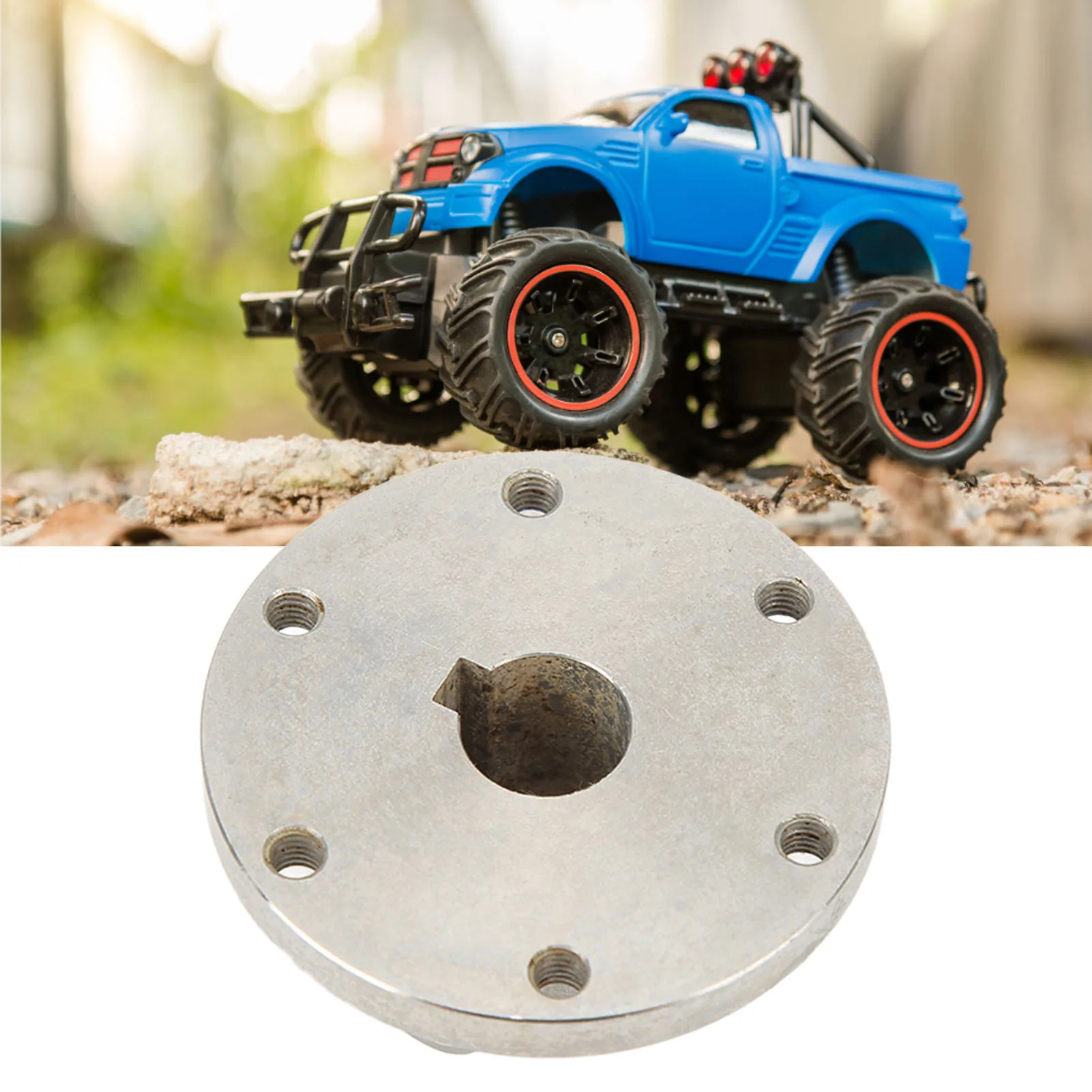 14mm Stainless Steel Key Hub 18014 14mm Stainless Steel Key Hub RC Shaft Coupling Replacement Parts with Chain Slot RC Accessory