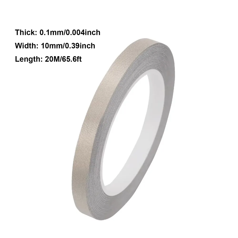 Conductive Fabric Conductive Fabric Tape Double Conductive Multiple Width EMI Shielding Tape Self Adhesive Conductive Cloth Tape