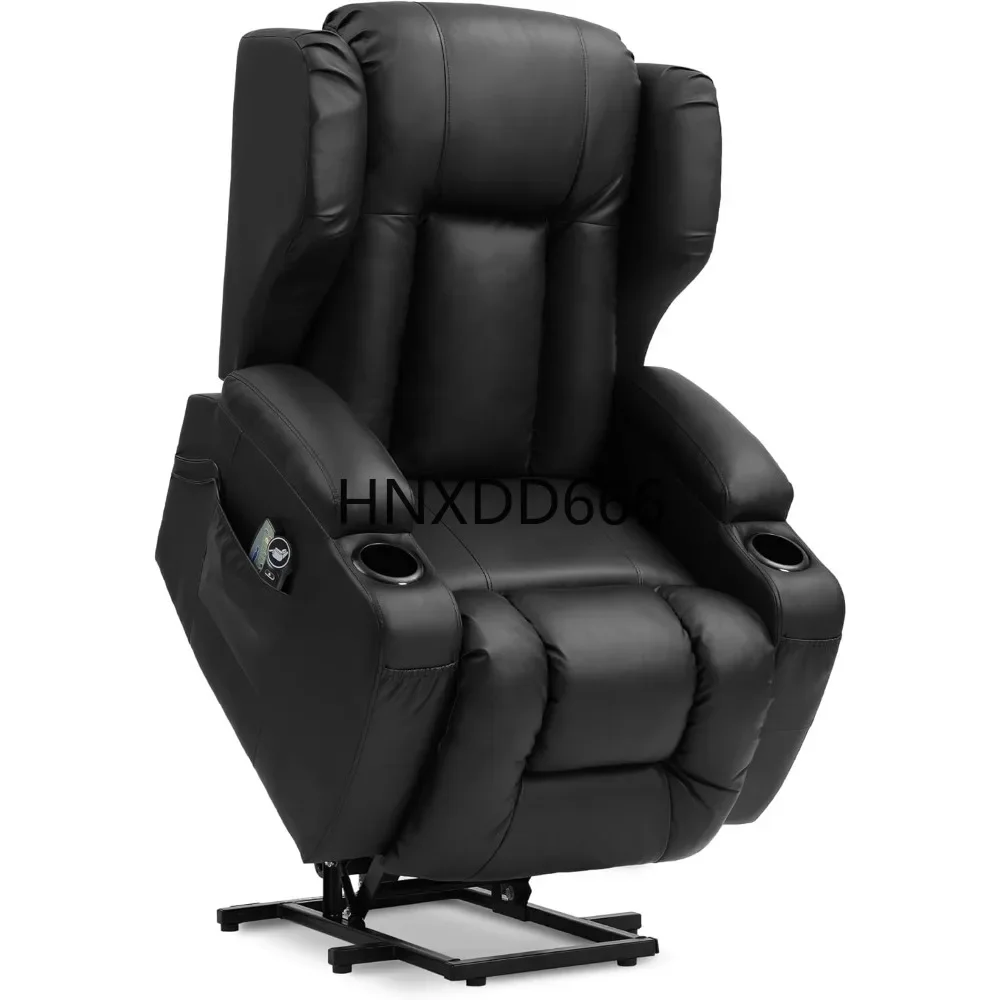 Power Lift with Vibration Massage and Lumbar Heat, Designed for Elderly, Infinite Positions, Cup Holder, USB Port,